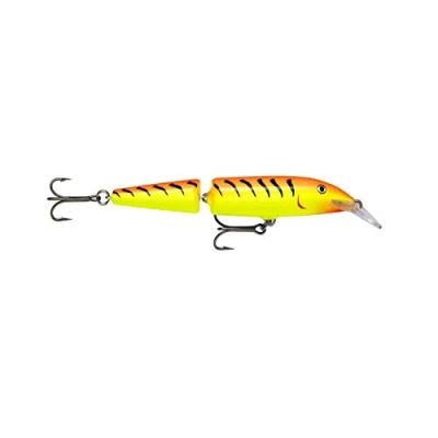 Image of Rapala Jointed Lure with Two No. 3 Hooks, 1.2 2.4 m Swimming Depth, 11 cm Size, Hot Tiger