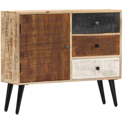 Image of vidaXL Sideboard 88x30x73 cm Solid Mango Wood