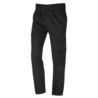 Image of ORN Mens Cargo Trousers with Kneepad Pocket Work Utility &amp; Safety Pockets, Durable and Heavyweight (2500) Black, R36