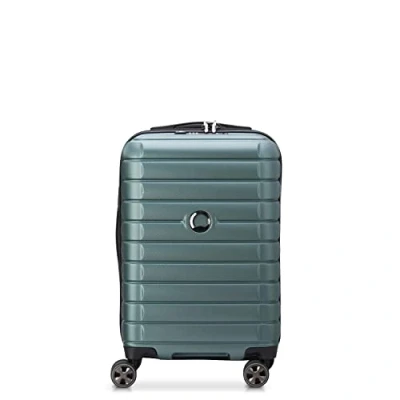 Image of DELSEY PARIS Shadow 5.0 Rigid Expandable Cabin Suitcase 55x35x23 cm 35 litres S Green, S, Stretchable