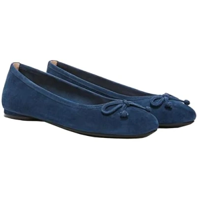 Image of Vionic Women&#039;s Callisto Ballet Flat, Dark Blue SDE, 7 UK
