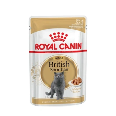 Image of Royal Canin British Shorthair in Gravy Adult Wet Cat Food, 85g