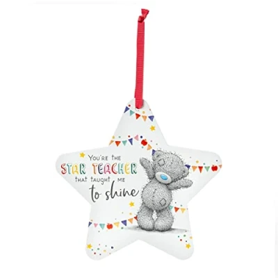 Image of ME TO You Thank Teacher Keepsake Hanging Ornament Official Collection, Blue,grey,red