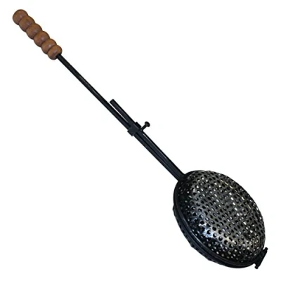 Image of CRUCCOLINI Iron Chestnut Pan with Small Wooden Handle
