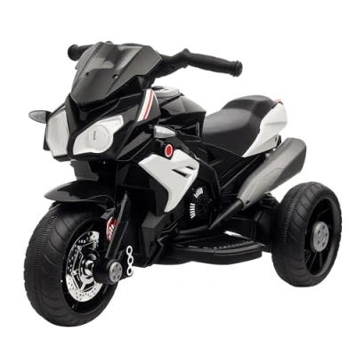 Image of HOMCOM Kids 6V Electric Ride On Motorcycle Motorbike w/Lights Music Horn 3 Wheel Outdoor Play Toy for 5 Years Black