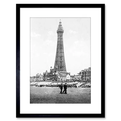 Image of Wee Blue Coo VINTAGE PHOTO BLACKPOOL TOWER ENGLAND HISTORY FRAMED PRINT F97X2835