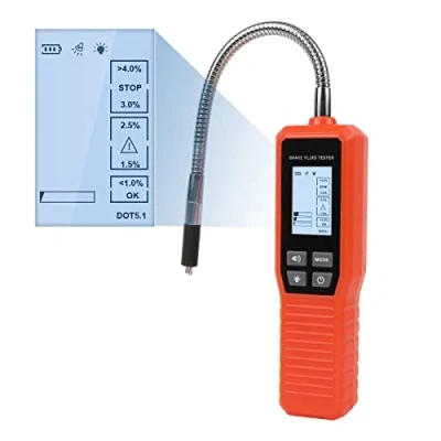 Image of KAISAL Upgraded Brake Fluid Tester Car Humidity for DOT3 DOT4 DOT5.1 Digital with Backlit Screen, Audible Alerts, Auto Diagnostic Detector