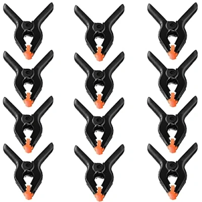 Image of 12 Pcs 5inch Spring Clamps, Clips with a Large Span, Clamps Force of The clamp, Glue Movable Jaws, Tension