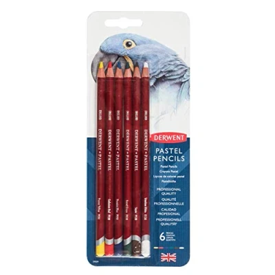 Image of Derwent Pastel Pencils, Set of 6, Professional Quality, 39009, Multicolor