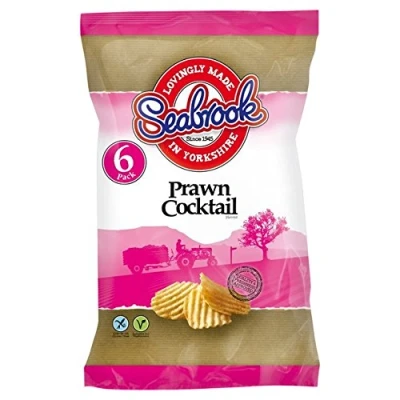 Image of Seabrook Prawn Crisps 6 x 25g