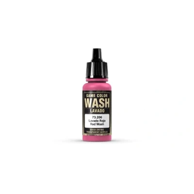 Image of Vallejo Washes 17 ml Acrylic Paint Red Shade