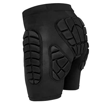 Image of TOMSHOO Protective Padded Shorts for Snowboard,Skate and Ski,3D Protection Hip,Butt Tailbone, Adults Kids