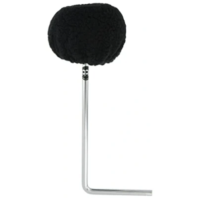 Image of Meinl Percussion Woolly Beater Accessory L Shaped Artificial Fur for Foot Pedals / Soft Foam, Black (BBB4)