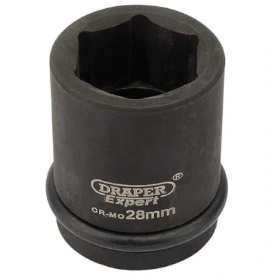 Image of Draper HI TORQ� 6 Point Impact Socket, 3/4&quot; Sq. Dr., 28mm