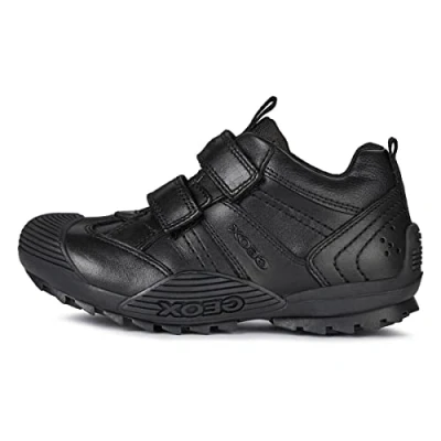Image of GEOX JR SAVAGE A Junior Boy SHOES BLACK 32_EU, *13 UK