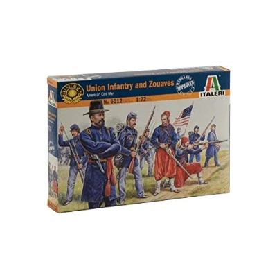 Image of Italeri ITA6012 Union Infantry &amp; Zuaves american Plastic Model kit, Multicolour, ys/m