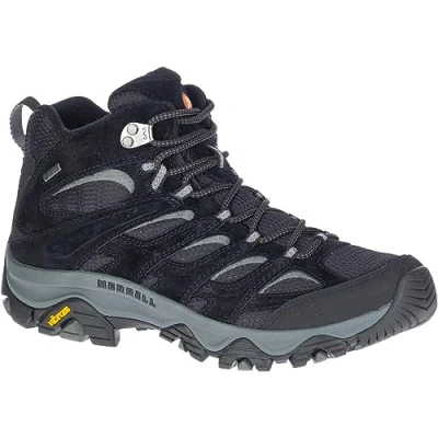 Image of Merrell MOAB 3 MID GORE TEX Hiking shoes, Men&#039;s, Size: 12.5, Black/grey Leather and textile