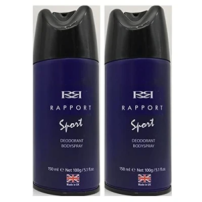 Image of (TWO PACKS) Rapport Sport Deodorant Body Spray 150ml
