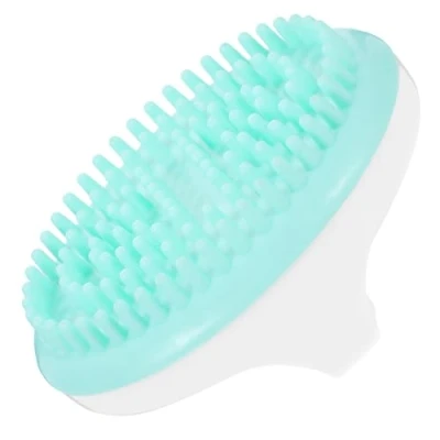 Image of Massage and Anti Brush for Legs of the Arms Thigh Body Mitt Small green