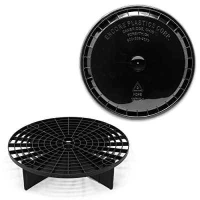 Image of Detailmate Car Wash Bucket Accessory Set US Lid Fits Meguiar&#039;s Cleaning &amp; Grit Guard Buckets