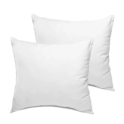 Image of Sleep Restoration Cushion Inner Pads (Pack of 2), 45 x cm (18&quot; 18&quot;) Stuffer Inserts, Hollowfibre Pillows (White)