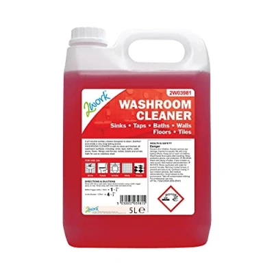Image of 2Work Washroom Cleaner Concentrate Odourless 5 Litre Bulk Bottle 2W03981