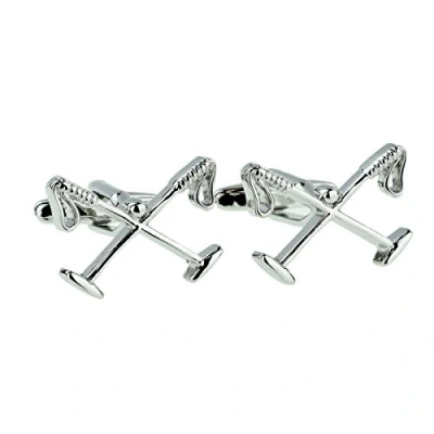 Image of Crossed Polo Mallets Cufflinks (X2AJ292)