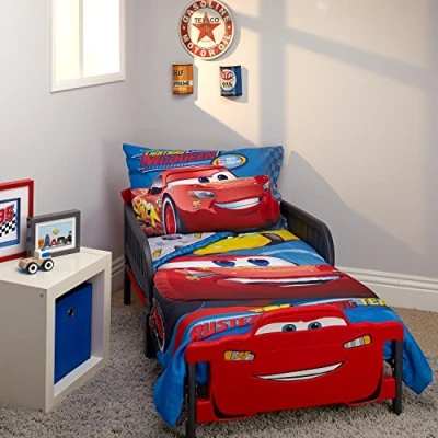 Image of Disney Toddler Bedding Set, Polyester, Cars Rusteze Racing