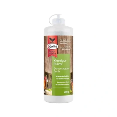 Image of Quiko Diatomaceous earth Powder 200g For chickens Anti mites Improves barn climate from fossil diatoms chicken coops, rodent cages and bird breeding