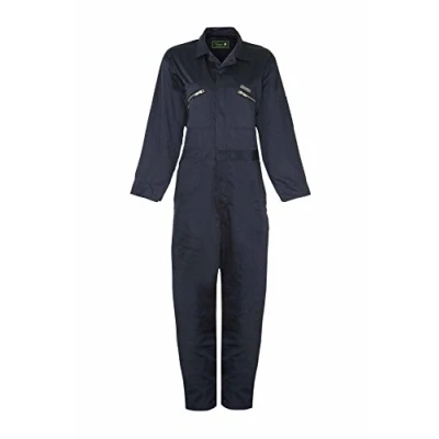 Image of Champion Mens Classic Heavy Duty Cotton Twill Blend Boilersuit Overalls 1688 Navy Blue 52