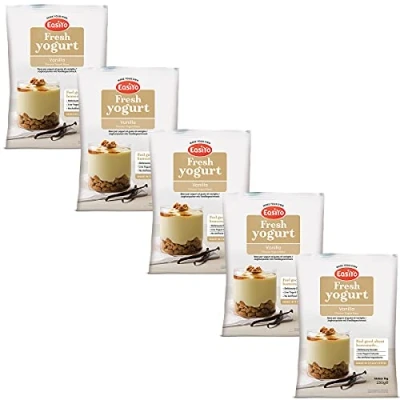 Image of Easiyo Vanilla Yogurt Base Mix Sachets, 5 x 230g Each Makes 1kg