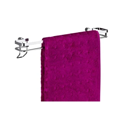 Image of WENKO Towel Rail Premium of Stainless Steel, Silver, 40 x 8.5 8 cm