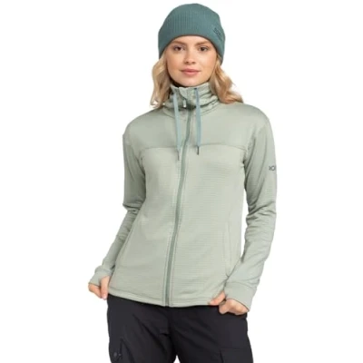 Image of Roxy Vertere FULL ZIP Fleece jacket, Women&#039;s, Size: Small, Green