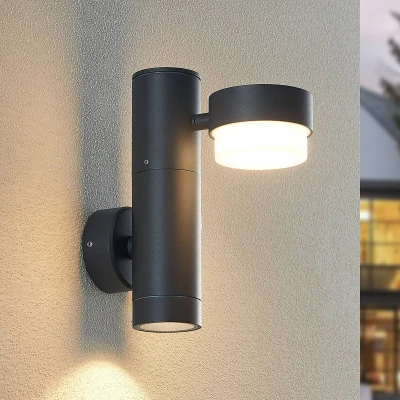 Image of Lucande Marvella outdoor wall light, two bulb