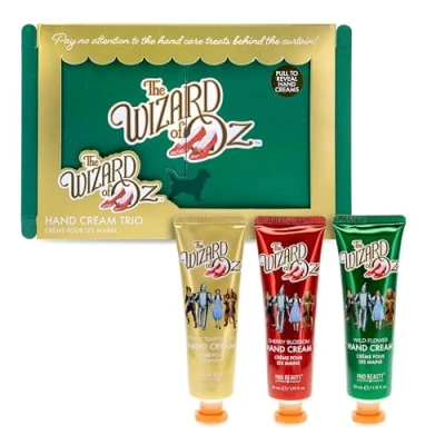 Image of Mad Beauty Trio of hand creams with Poppy, Cherry Blossom and Lavender The Wizard Oz