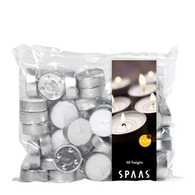 Image of Ivyline S0355000000 39 x 13.5 mm Tealights, Bag of 50,White