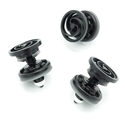 Image of VVO Fasteners Black Plastic Tailgate Lining Clips &amp; Boot Lid for Volvo V50, (Pack of 10)