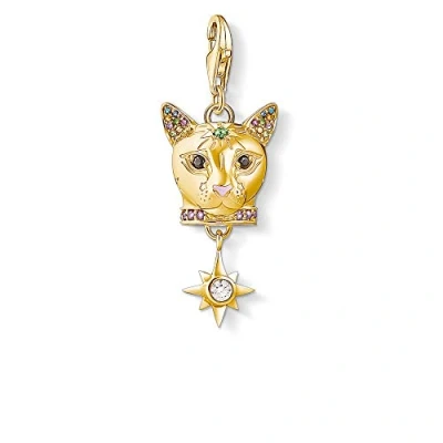 Image of Thomas Sabo Women Charm Pendant Cat Club 925 Sterling Silber 1819 471 7