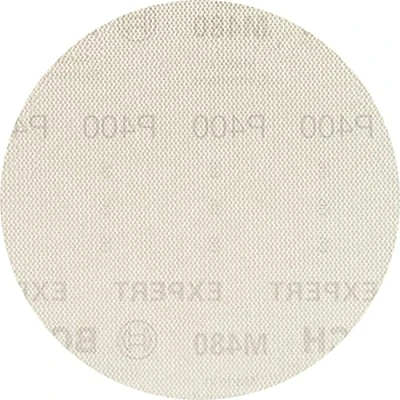 Image of Bosch Professional 5x Expert M480 Sanding Net (for Hardwood, Paint on wood, Ø 150 mm, Grit 400, Accessories Random Orbital Sander)
