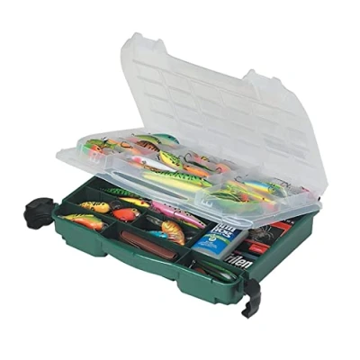 Image of PLANO LockJaw Satchel,Double Sided tackle box, fishing Equipment Storage compact satchel, perfect to store Lures, Hardbaits, Softbaits other tackle,