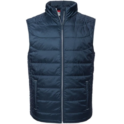 Image of Russell Athletic Mens Nano Padded Bodywarmer (French Navy) Multicolour Size 4XL