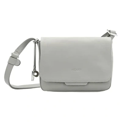 Image of Picard Timeless women&#039;s shopper made of real leather, medium, width 10 cm, height 26 length 35 with zip, everyday wear, going out, Gravel, 9x18x26 Shopping bag cowhide leather