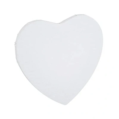 Image of Honsell 12231 Heart Shaped Stretcher Frame, 20 x 1.5 cm, Durable Painting Cloth Made of 100% Cotton, Stapled on The Back, for Oil and Acrylic Stencil Technique