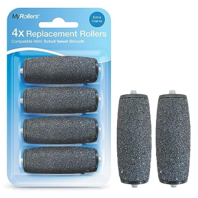 Image of 4X My Rollers Extra Coarse Compatible with Scholl Velvet Smooth Diamond Refill Replacement