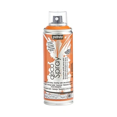Image of PEBEO 200ml Decospray, Acrylic, Tangerine, 16.5 x 5.2 cm