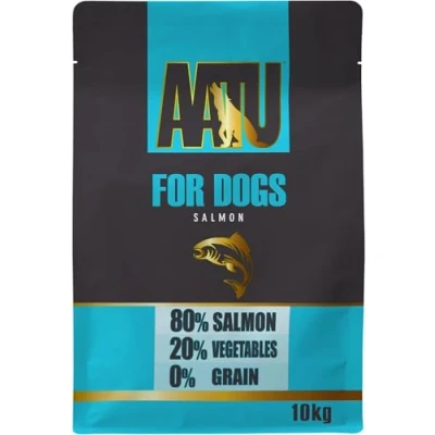 Image of AATU 80/20 Complete Dry Dog Food, Salmon 10kg Food Alternative to Raw Feeding, High Protein. No Nasties, Fillers.