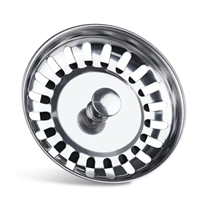 Image of OWill Kitchen Sink Strainer Plug Stainless Steel Thicken for Sink, Diameter 78mm