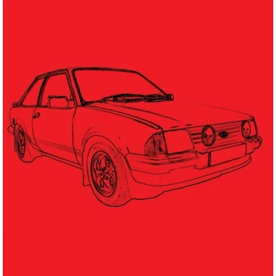Image of Ford Escort XR3i Greeting Card Retro Motor Company