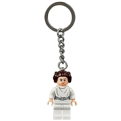 Image of LEGO Star Wars Keychain, Princess Leia (White Dress)