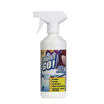 Image of Home Strip Graffiti Go 500ml Solvent Free Remover, Paint Stripper, Coatings Cleaner for Wood, Metal, Brick, Concrete, Stone, Plastic &amp; More